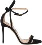 Aquazzura Zwarte Suède Stiletto Sandalen Black Dames - Thumbnail 1