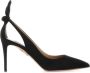 Aquazzura Zwarte Suède Strik Pumps - Thumbnail 1
