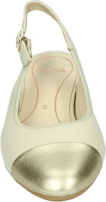 Ara Elegante Beige Slingback met Metallic Neus Beige Dames - Foto 2