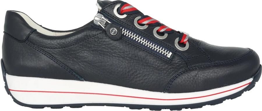 Ara Blauwe Lace-Zip Sneaker voor Vrouwen