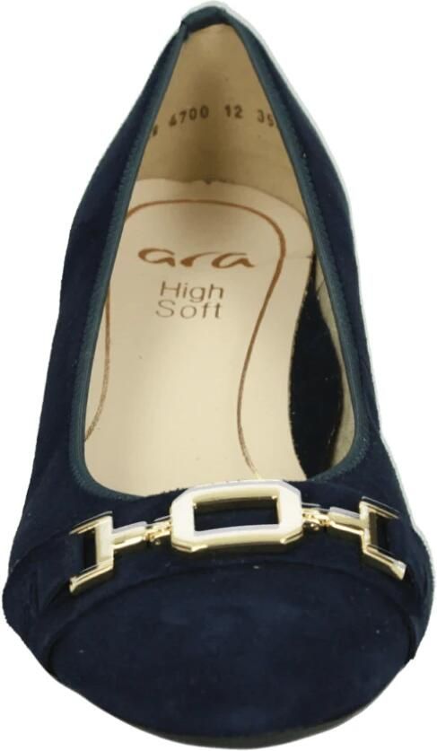 Ara Blauwe Suède Pumps met Uitneembaar Voetbed - Foto 2