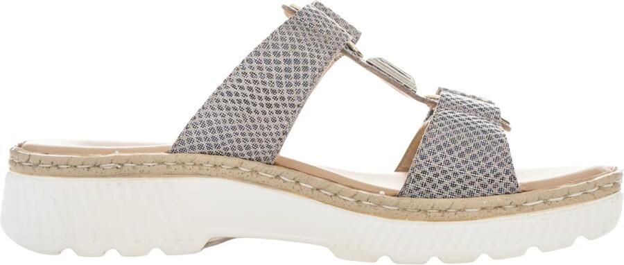 Ara -Dames taupe slippers & muiltjes