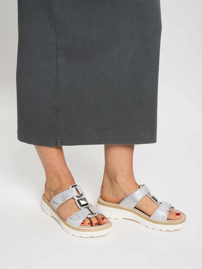 Ara -Dames zilver slippers & muiltjes - Foto 2