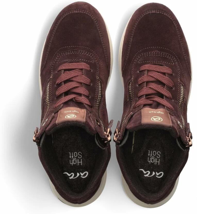 Ara 1224808~~~~~~~~~~~~~~~~~~~~~~~ Hoge sneakersVeterlaarzenDames veterschoenenDames sneakersHalf-hoge schoenen Bruin - Foto 3