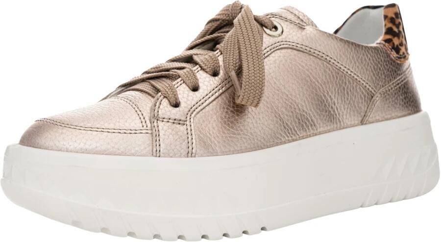 ARA Sneakers laag beige cognac zwart