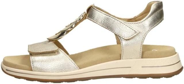 Ara Osaka-S Sandalen Plat Goudkleur