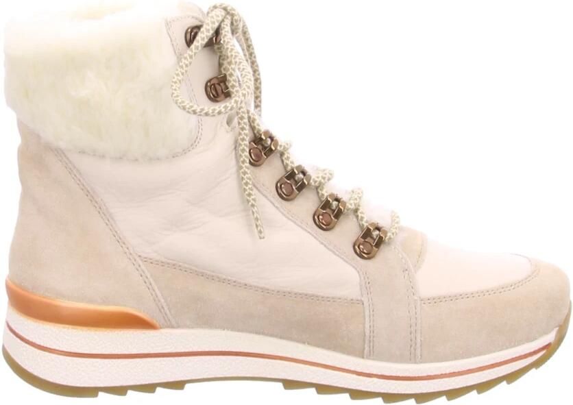 Ara 1224599 Volwassenen VeterlaarzenHalf-hoge schoenen Wit beige - Foto 2