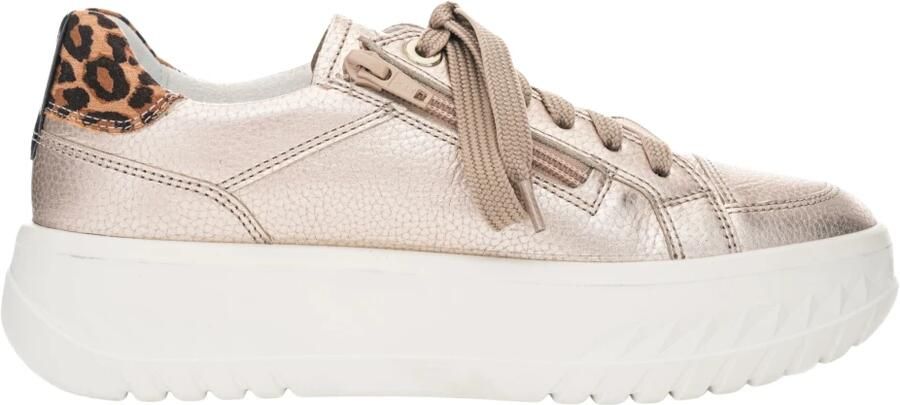ARA Sneakers laag beige cognac zwart