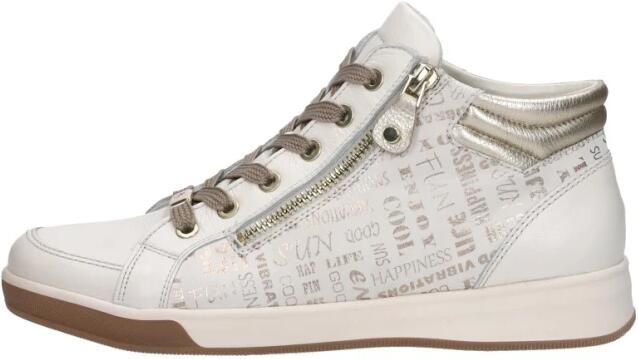 Ara Rom-St-High-Soft Veterschoenen Hoog wit