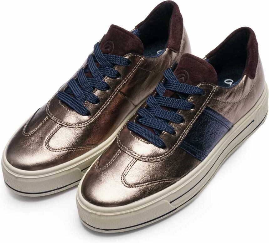 Ara Plateausneakers CANBERRA Plateau sneaker veterschoen in metallic look H-wijdte - Foto 2