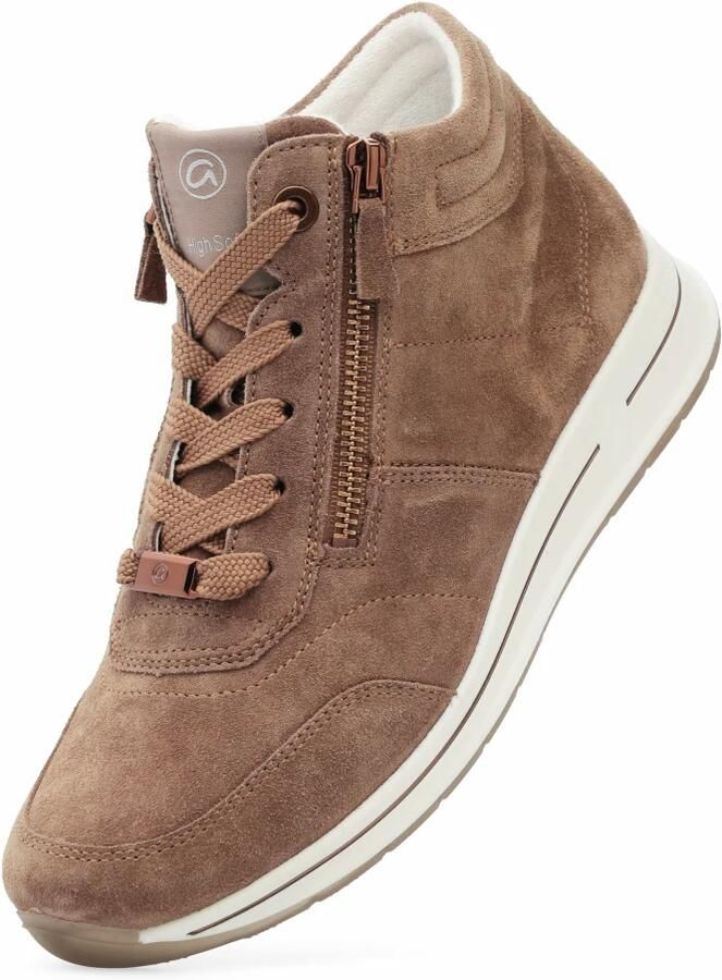 Ara 1224808~~~~~~~~~~~~~~~~~~~~~~~ Hoge sneakers Veterlaarzen Dames veterschoenen Dames sneakersHalf-hoge schoenen Taupe - Foto 7