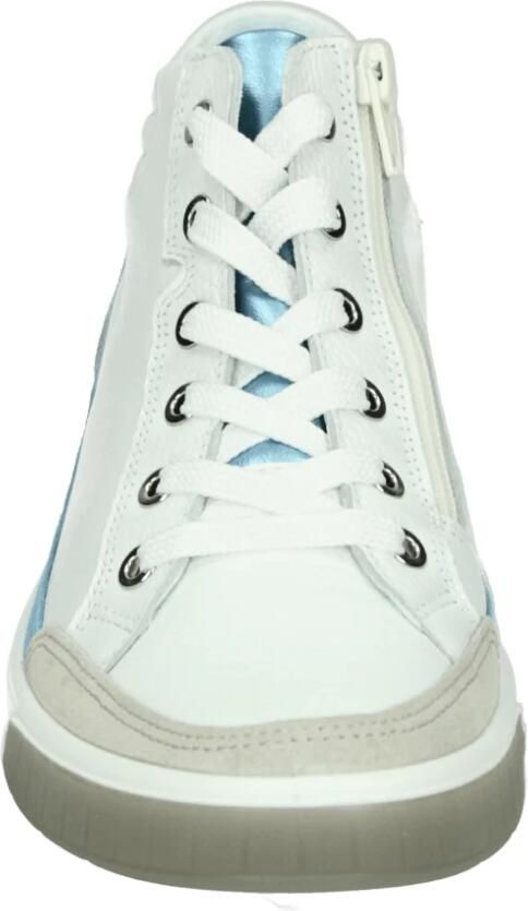 Ara 1250002~~~~~~~~~~~~~~~~~~~~~~~ Hoge sneakersDames veterschoenenDames sneakersHalf-hoge schoenenVeterboots Wit beige - Foto 2