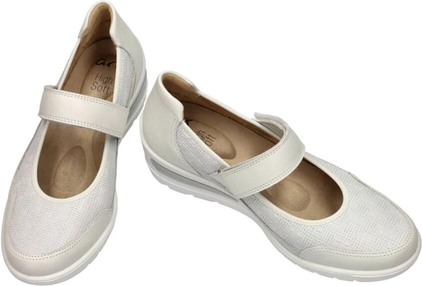 Ara -Dames off-white ecru parel ballerina's & mocassins - Foto 2