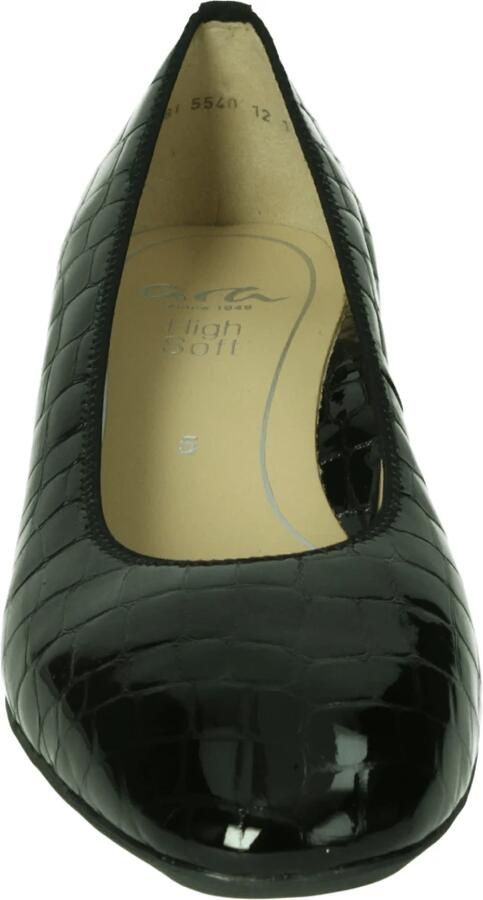 Ara Pumps Graz avondschoen feestelijke schoen blokhak met reptielprint