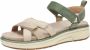 Ara Beige dames sleehak sandalen - Thumbnail 1