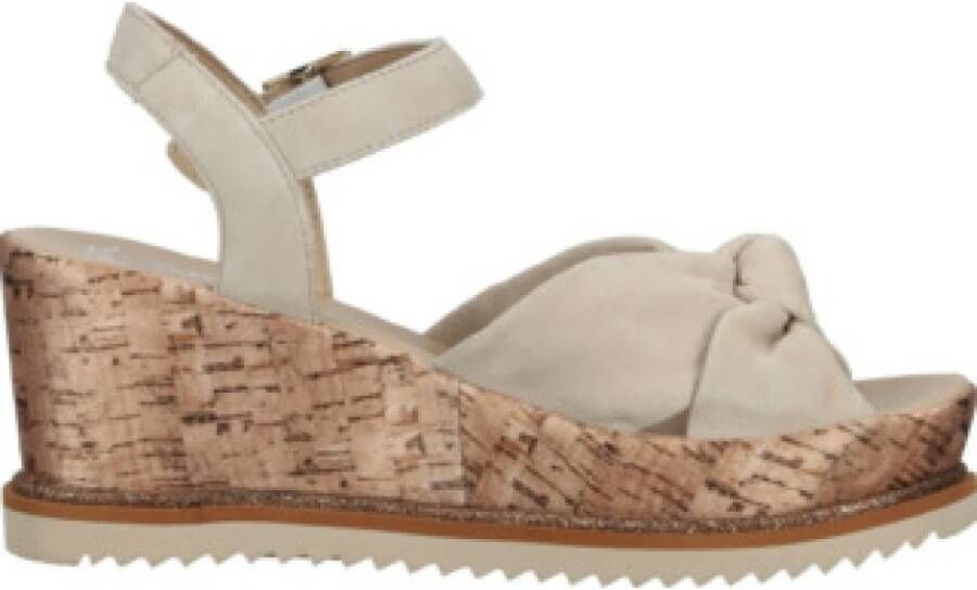 Ara Oranje dames sleehak sandalen