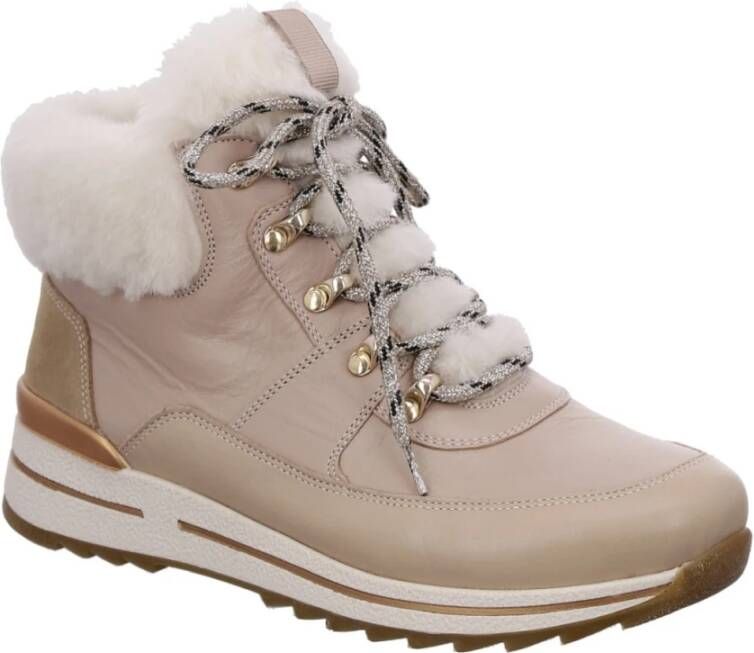 Ara Beige Enkellaarsjes Osaka Booties Beige Dames