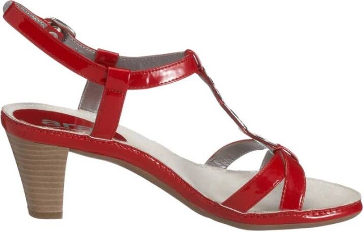 Ara Beige Lage Sneakers Red Dames
