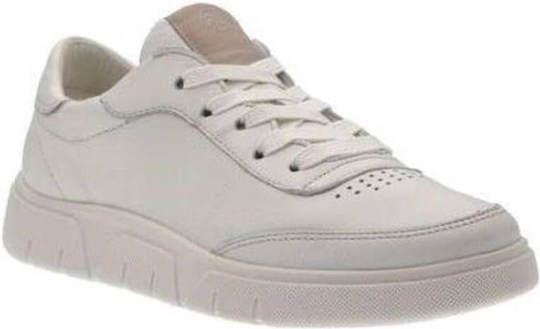 Ara Beige Leren Sneakers voor Vrouwen Beige Dames