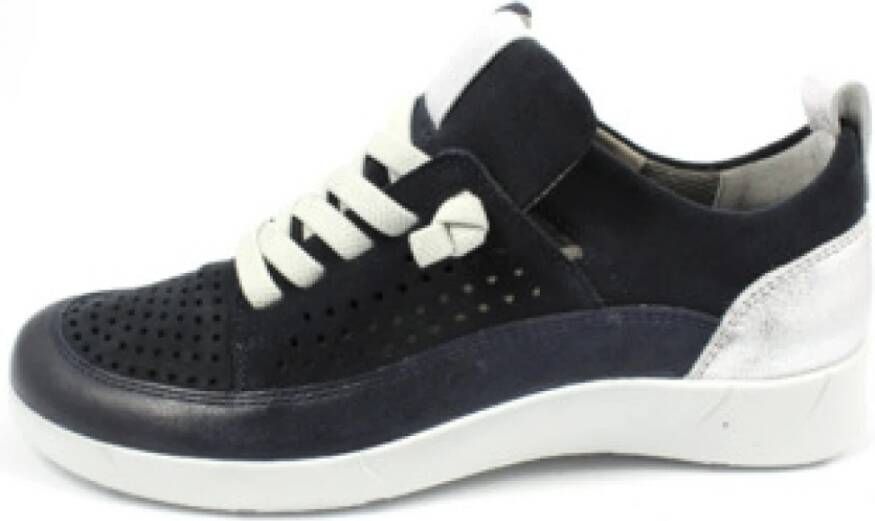 Ara Blauw Oceaan Zilver Dames Sneakers