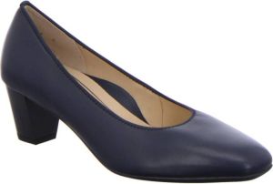 Ara Blauwe Leren Pumps met Highsoft Functie en SoftWalk Zool Blauw Dames