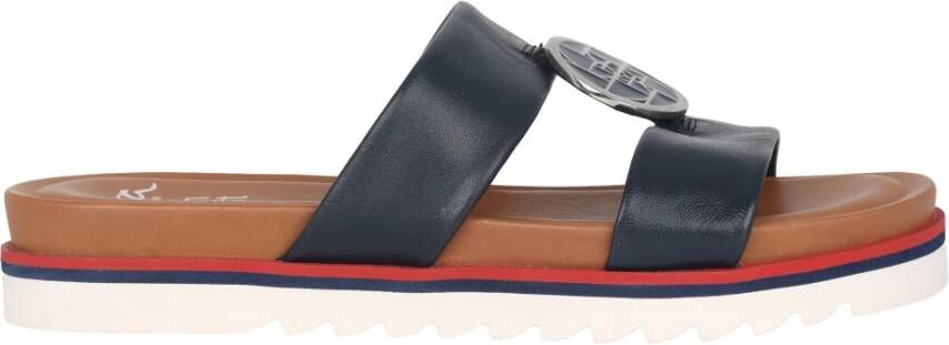 Ara Blauwe Slide Sandaal Lichtgewicht Comfort