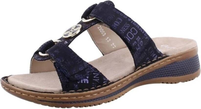 Ara Slippers Hawaï wedge heel summer shoe slippers with velcro