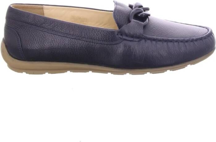 Ara Blauwe Leren Loafers voor Vrouwen Blue Dames