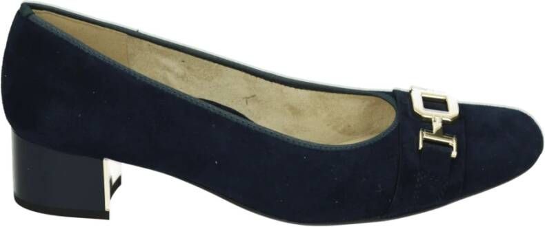 ara Blauwe Suède Pumps met Uitneembaar Voetbed