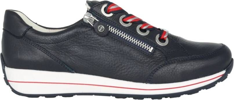 Ara Blauwe Wijde Pasvorm Dames Sneaker