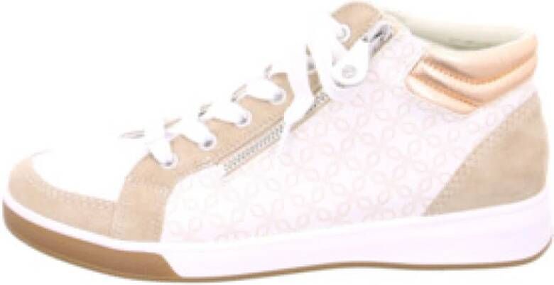ara Casual Veterschoenen in Zand Wit Roségoud