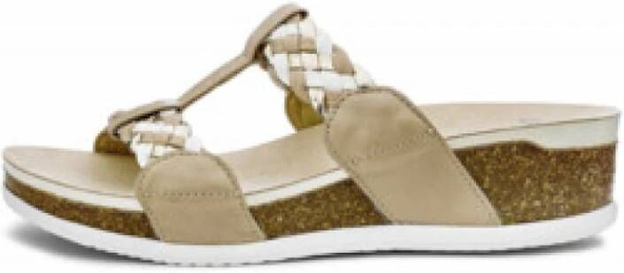 Ara Comfort Sandalen voor dames in kamelwit
