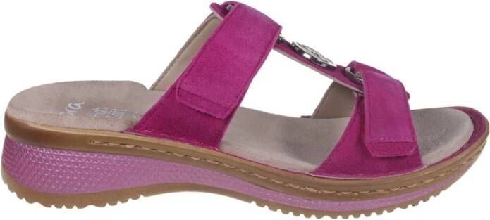 Ara Flat Sandals Pink Dames