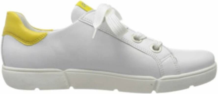 Ara Moderne Wit Geel Sneaker Vrouwen