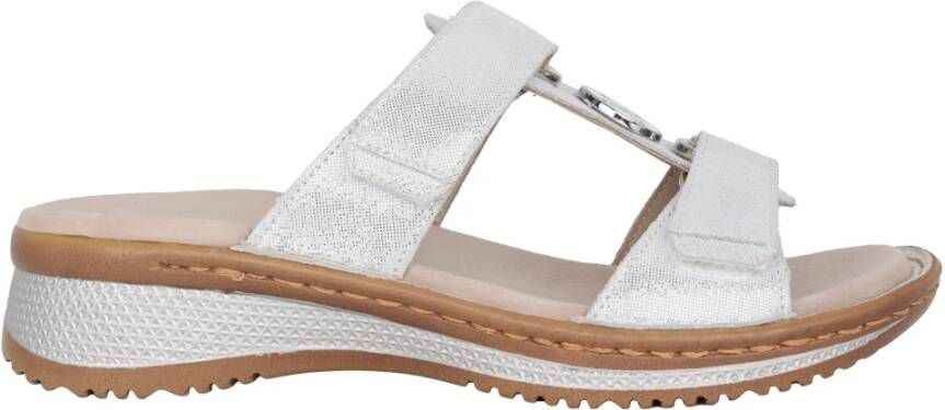 Ara Off White Dames Slide Sandaal White Dames