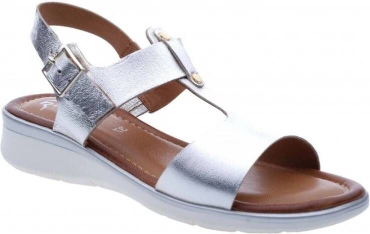 Ara Platte sandalen White Dames