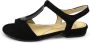 Ara 1216839 Volwassenen Platte sandalenDames Sandalen Kleur Zwart - Thumbnail 2