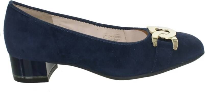 Ara Blauwe Nubuck Leren Casual Schoenen