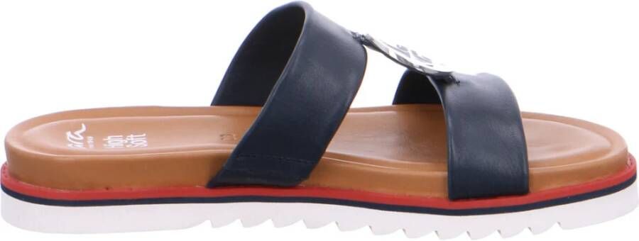 Ara Trendy Blauwe Leren Sandaal voor Dames Blue Dames