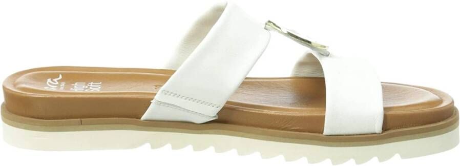 Ara Trendy Damesandaal van wit leer White Dames - Foto 2