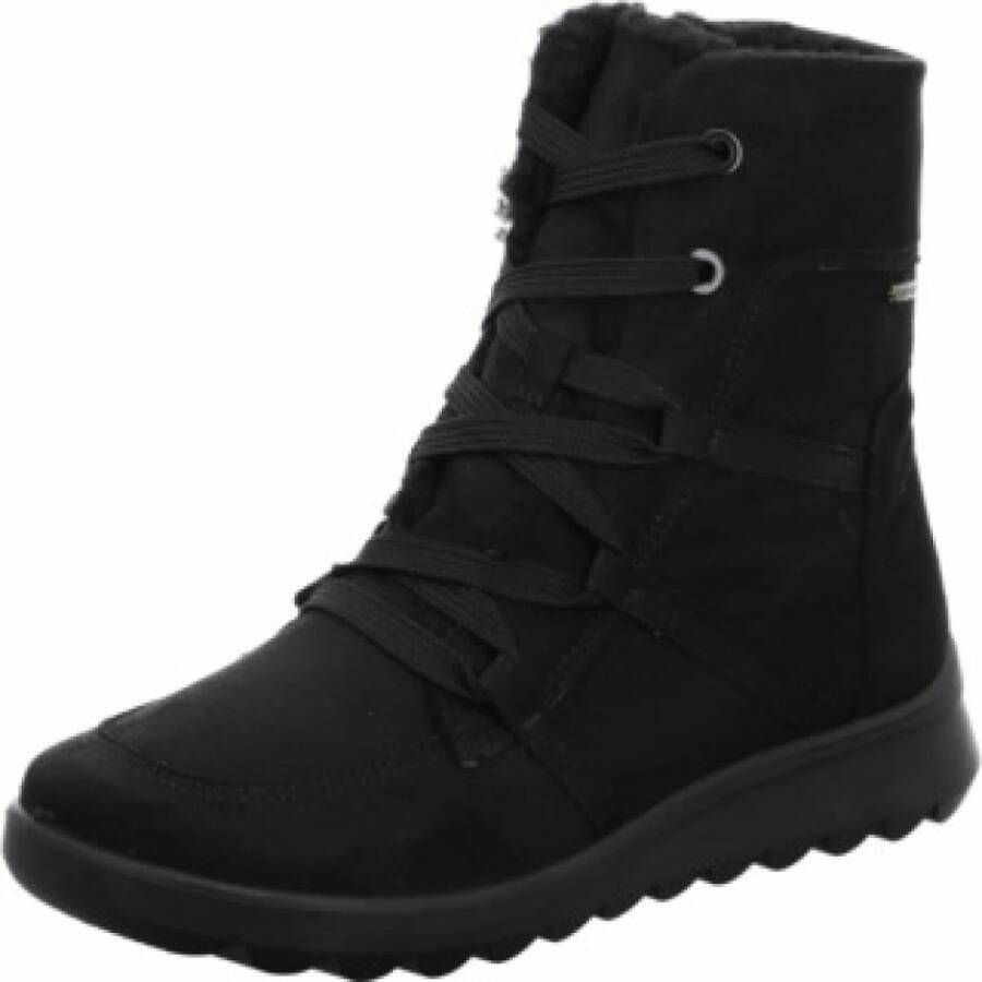 Ara 12-40409 Black H-Wijdte Veter boots