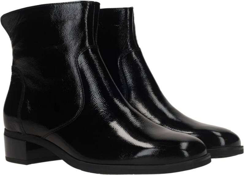 Ara Stijlvol Zwart Leren Enkellaars voor Dames Black Dames - Foto 2