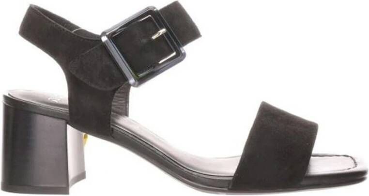 Ara Zwarte platte sandalen voor vrouwen Black Dames