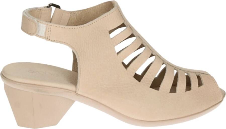Arche ENEXOR~~~~~~~~~~~~~~~~~~~~~~~~ Sandalen met hak Dames Sandalen Wit beige