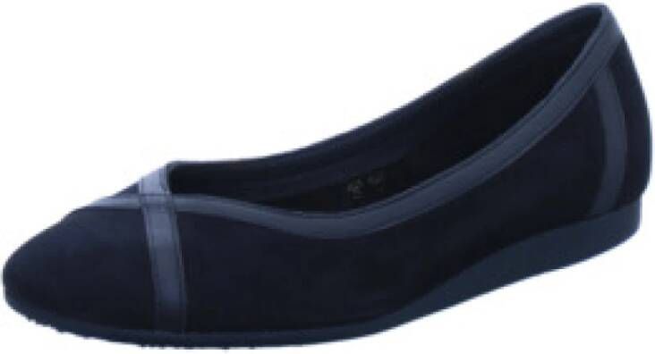 Arche Zwarte Dames Ballerina's Elegante Instap Schoenen