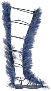 Area Flat Sandals Blauw Dames