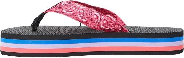 Arizona Love Paisley Print Flip Flops met Open Teen Multicolor Dames
