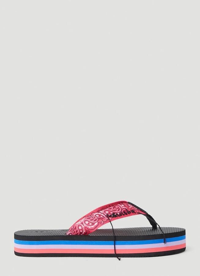Arizona Love Paisley Print Flip Flops met Open Teen Multicolor Dames - Foto 5