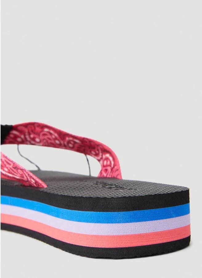 Arizona Love Paisley Print Flip Flops met Open Teen Multicolor Dames - Foto 3