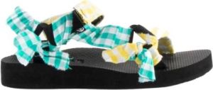 Arizona Love Tkviyelmint lage sandalen Geel Dames